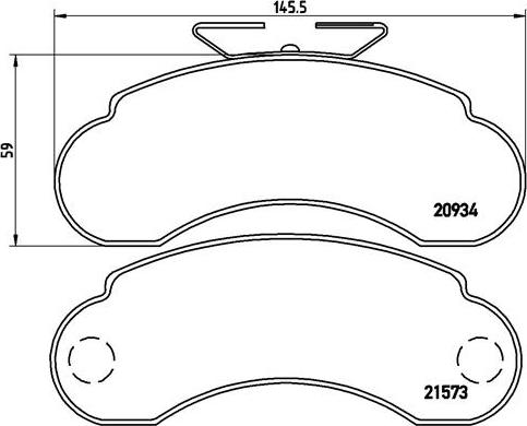 Brembo P 50 021 - Brake Pad Set, disc brake onlydrive.pro