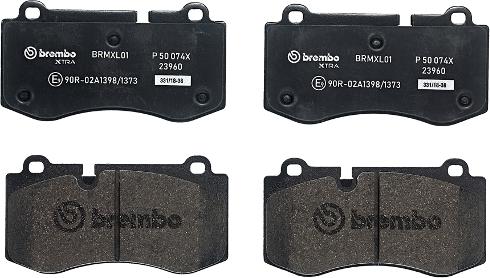 Brembo P 50 074X - Brake Pad Set, disc brake onlydrive.pro