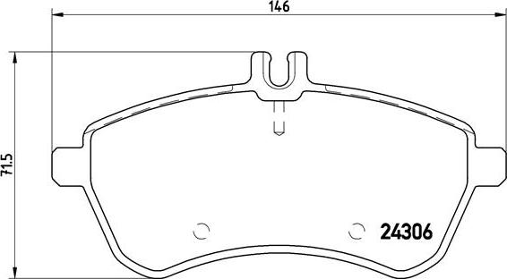 Brembo P 50 070 - Brake Pad Set, disc brake onlydrive.pro