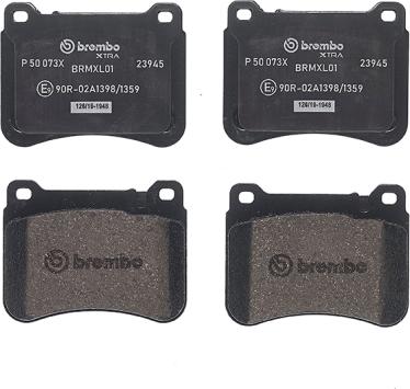 Brembo P 50 073X - Тормозные колодки, дисковые, комплект onlydrive.pro