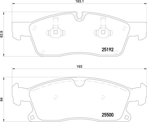 Brembo P 50 108 - Stabdžių trinkelių rinkinys, diskinis stabdys onlydrive.pro