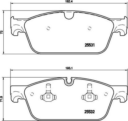 Brembo P 50 102X - Piduriklotsi komplekt,ketaspidur onlydrive.pro