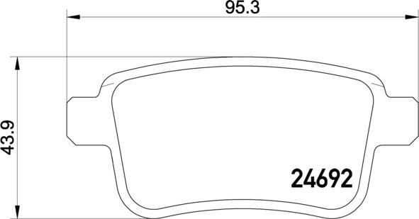 Brembo P 50 107 - Bremžu uzliku kompl., Disku bremzes onlydrive.pro