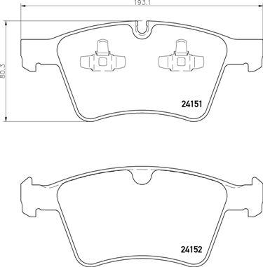 Brembo P 50 115 - Brake Pad Set, disc brake onlydrive.pro