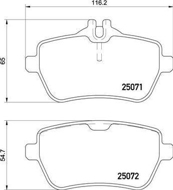 Brembo P 50 117 - Piduriklotsi komplekt,ketaspidur onlydrive.pro