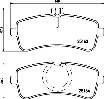 Mercedes-Benz 0004208305 - Piduriklotsi komplekt,ketaspidur onlydrive.pro