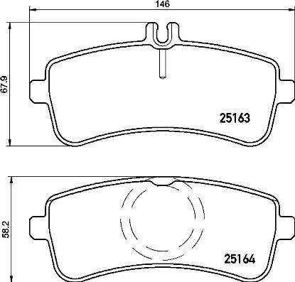 Brembo P 50 125 - Brake Pad Set, disc brake onlydrive.pro