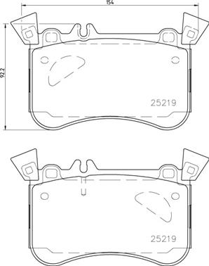 Brembo P 50 121 - Brake Pad Set, disc brake onlydrive.pro