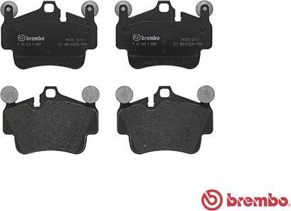 Brembo P 65 015 - Brake Pad Set, disc brake onlydrive.pro