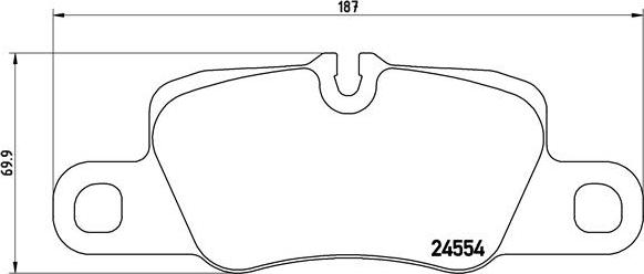 Brembo P 65 020 - Stabdžių trinkelių rinkinys, diskinis stabdys onlydrive.pro