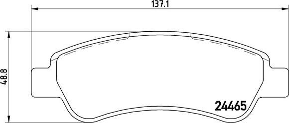 Brembo P 61 091 - Stabdžių trinkelių rinkinys, diskinis stabdys onlydrive.pro