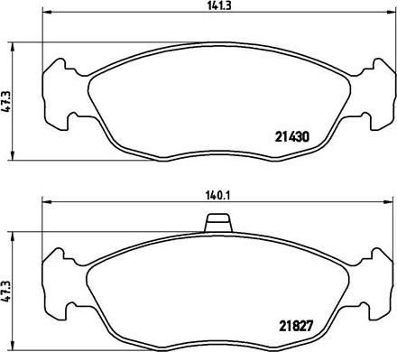 Brembo P 61 051 - Stabdžių trinkelių rinkinys, diskinis stabdys onlydrive.pro