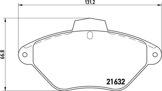 Brembo P 61 053 - Brake Pad Set, disc brake onlydrive.pro