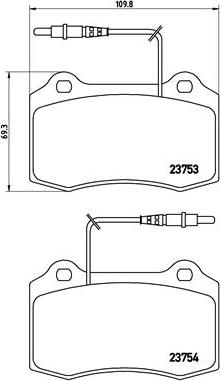 Brembo P 61 064 - Brake Pad Set, disc brake onlydrive.pro