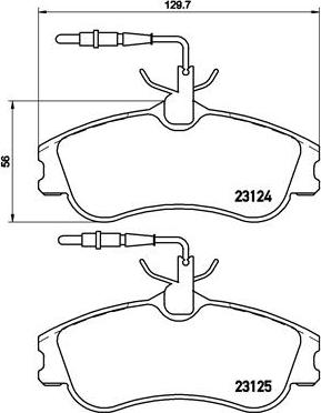 Brembo P 61 060 - Brake Pad Set, disc brake onlydrive.pro