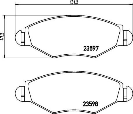 Brembo P 61 063 - Stabdžių trinkelių rinkinys, diskinis stabdys onlydrive.pro