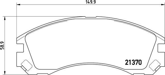 Brembo P 61 089 - Bremžu uzliku kompl., Disku bremzes onlydrive.pro