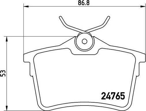 Brembo P 61 084 - Brake Pad Set, disc brake onlydrive.pro