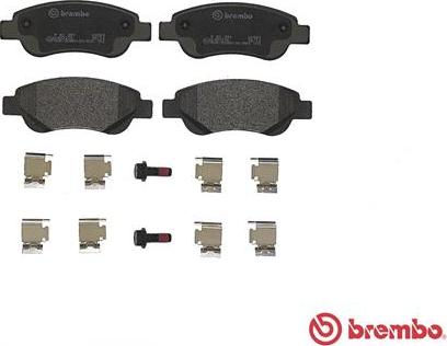 Brembo P 61 081 - Brake Pad Set, disc brake onlydrive.pro