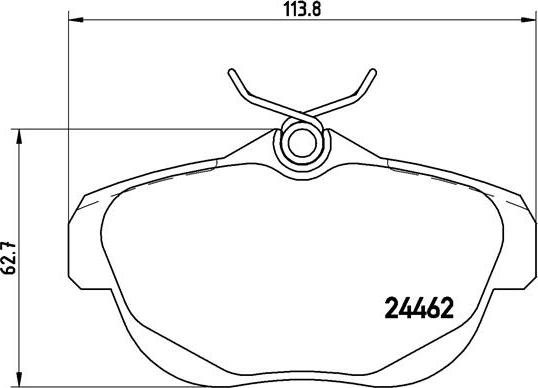 Brembo P 61 087 - Brake Pad Set, disc brake onlydrive.pro