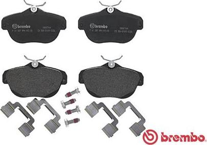 Brembo P 61 087 - Brake Pad Set, disc brake onlydrive.pro