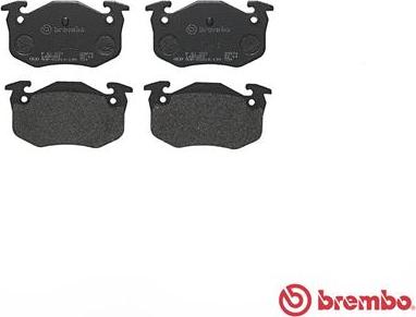 Brembo P 61 032 - Brake Pad Set, disc brake onlydrive.pro