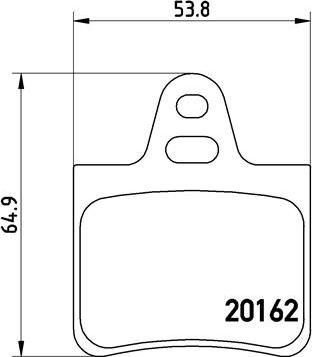 Brembo P 61 037 - Brake Pad Set, disc brake onlydrive.pro