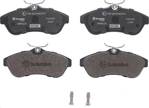 Brembo P 61 075X - Brake Pad Set, disc brake onlydrive.pro