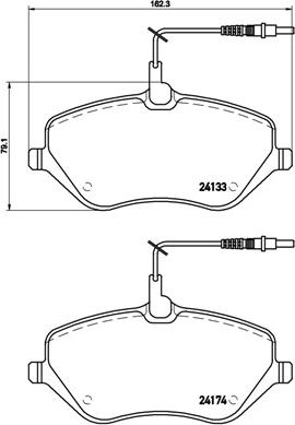 Brembo P 61 078 - Brake Pad Set, disc brake onlydrive.pro