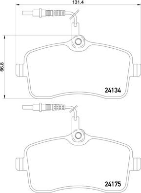 Brembo P 61 109 - Bremžu uzliku kompl., Disku bremzes onlydrive.pro