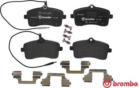 Brembo P 61 109 - Тормозные колодки, дисковые, комплект onlydrive.pro