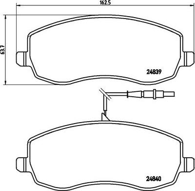 Brembo P 61 104 - Brake Pad Set, disc brake onlydrive.pro