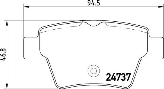 Brembo P 61 100 - Brake Pad Set, disc brake onlydrive.pro