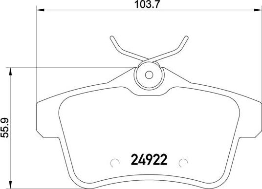 Brembo P 61 114 - Piduriklotsi komplekt,ketaspidur onlydrive.pro