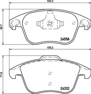 Brembo P 61 117X - Brake Pad Set, disc brake onlydrive.pro