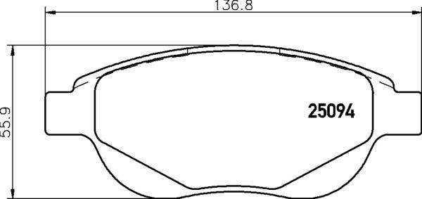 Brembo P 61 137 - Brake Pad Set, disc brake onlydrive.pro