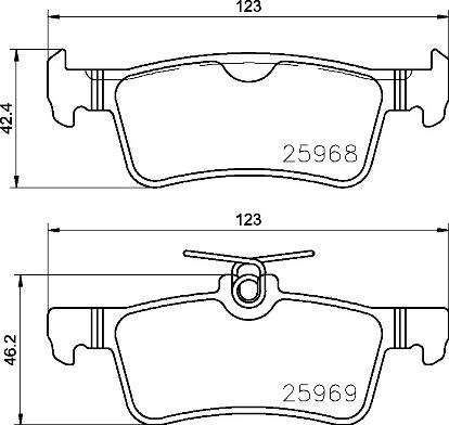 Brembo P 61 126 - Brake Pad Set, disc brake onlydrive.pro