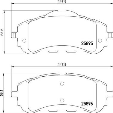 Brembo P 61 120X - Brake Pad Set, disc brake onlydrive.pro