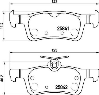 Brembo P 61 121 - Brake Pad Set, disc brake onlydrive.pro