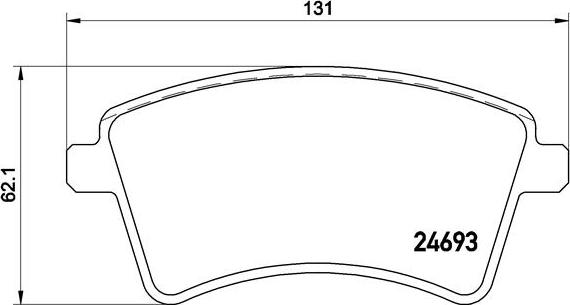 Brembo P 68 044 - Bremžu uzliku kompl., Disku bremzes onlydrive.pro