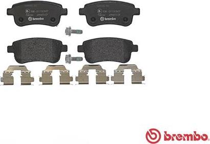 Brembo P 68 041 - Bremžu uzliku kompl., Disku bremzes onlydrive.pro