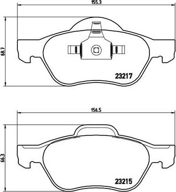 Brembo P 68 048X - Piduriklotsi komplekt,ketaspidur onlydrive.pro