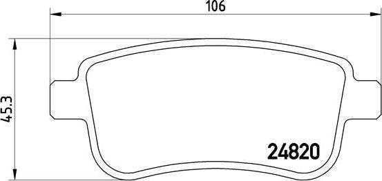 Brembo P 68 054 - Brake Pad Set, disc brake onlydrive.pro