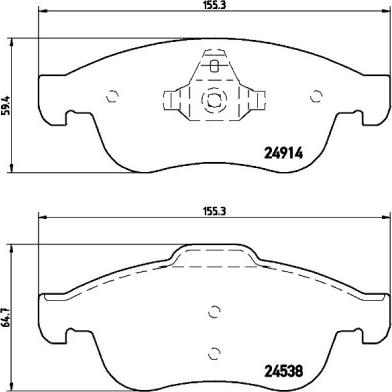 Brembo P 68 050X - Brake Pad Set, disc brake onlydrive.pro