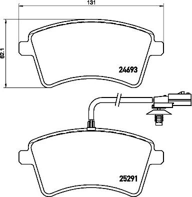 Brembo P 68 058 - Brake Pad Set, disc brake onlydrive.pro