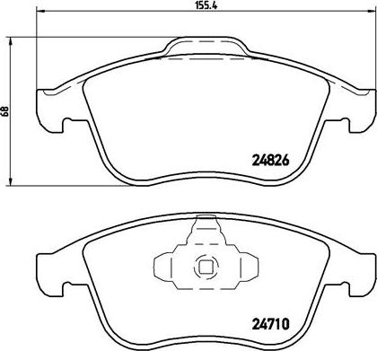 Brembo P 68 052 - Piduriklotsi komplekt,ketaspidur onlydrive.pro