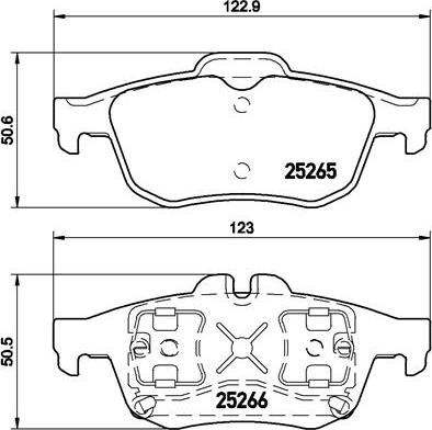 Brembo P 68 057 - Stabdžių trinkelių rinkinys, diskinis stabdys onlydrive.pro