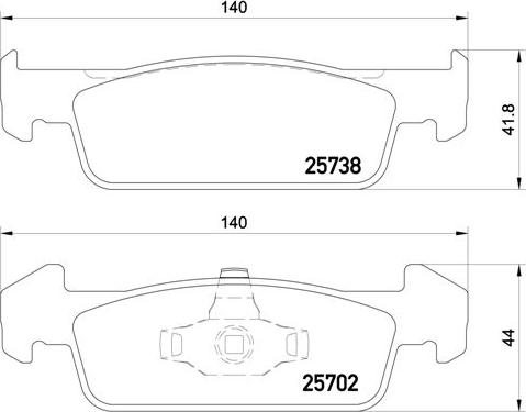 Brembo P 68 060 - Тормозные колодки, дисковые, комплект onlydrive.pro