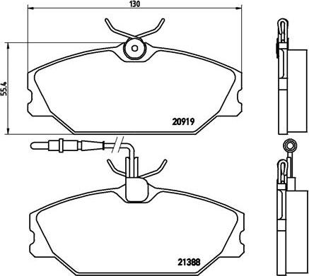 Brembo P 68 014 - Brake Pad Set, disc brake onlydrive.pro