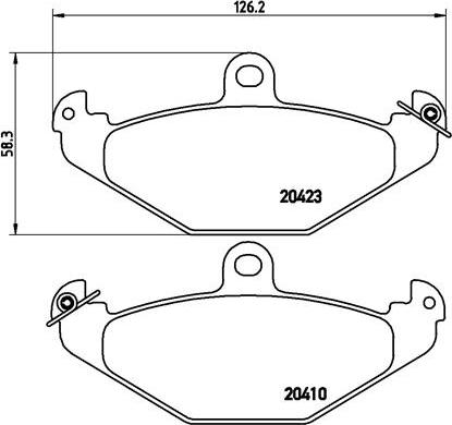 Brembo P 68 017 - Тормозные колодки, дисковые, комплект onlydrive.pro